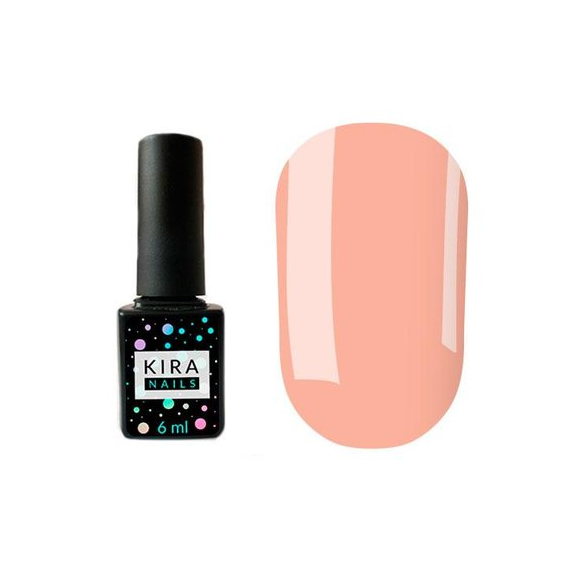 Гель-лак Kira Nails №048 персиково-рожевий емаль, 6 мл, Колір: Рожевий