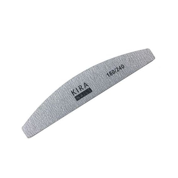 Пилка Kira Nails эконом полукруг 180/240