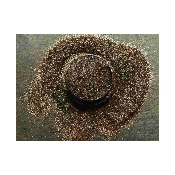 Глитер для дизайна ногтей коричнево-золотой.