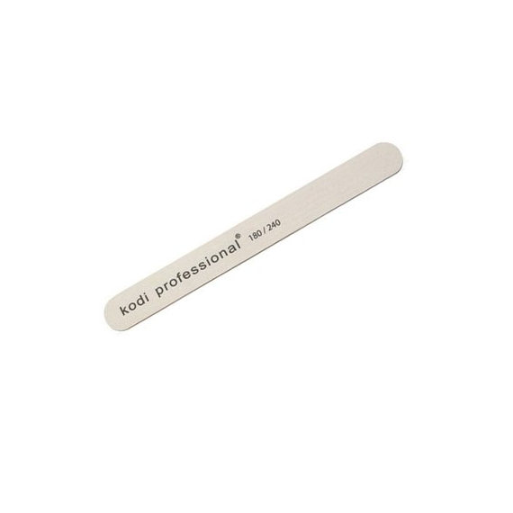 Пилка для нігтів Kodi 180/240 White / Brown вузька