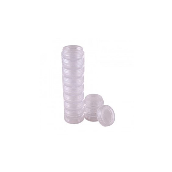 Баночки для декору в тубі пластик 10 шт