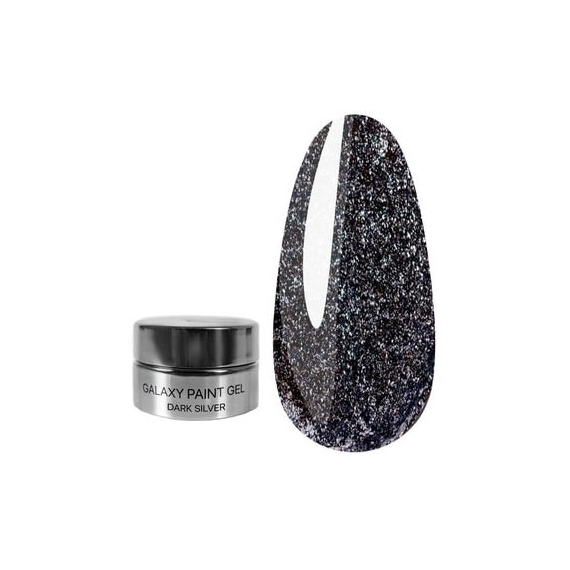 Гель-фарба Kodi Galaxy 01 dark silver 4 мл