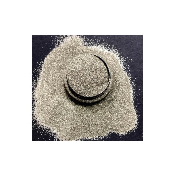 Глитер для дизайна ногтей теплое серебро