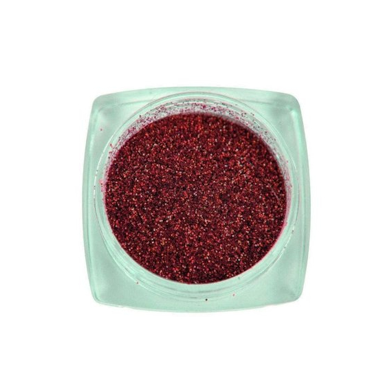 Komilfo блесточки 037 размер 008 мм красные 25 г