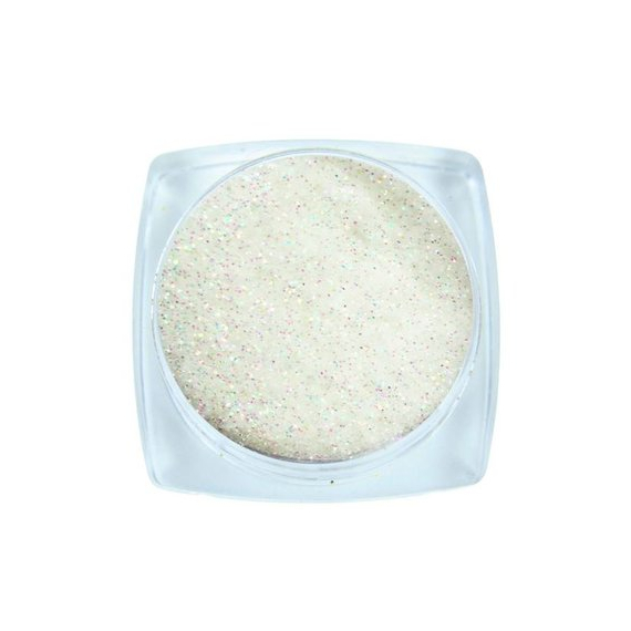 Komilfo блесточки 026 размер 01 мм белый зеленый перелив 25 г