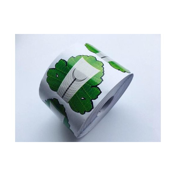 Формы для наращивания ногтей Зеленый лист 300 шт