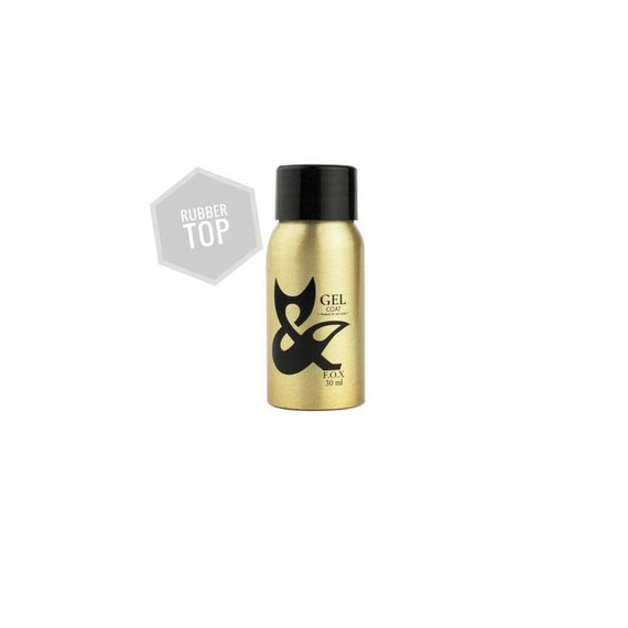 Топ для гель-лака FOX Top Rubber No Wipe без ЛЖ, 30 мл