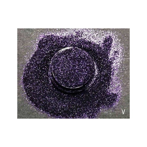 Глитер для дизайна фиолетовый ногтей.