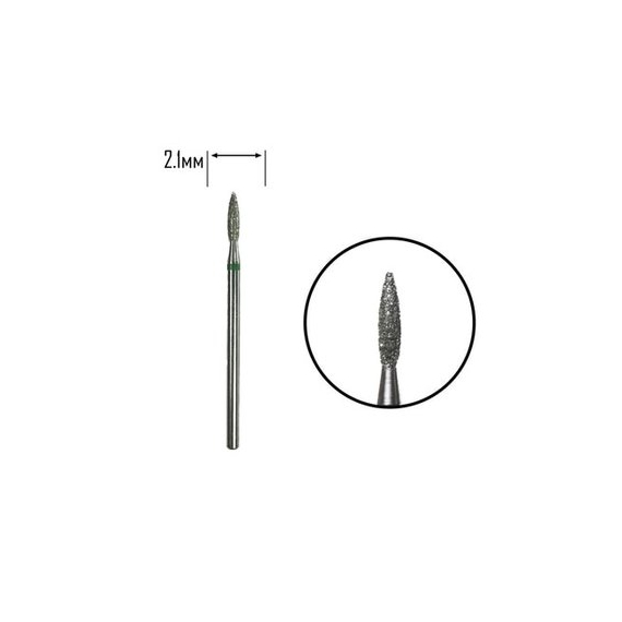 Насадка фреза алмазная D 21 G пламя 037, изображение 2