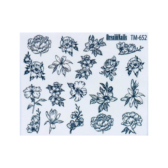 Слайдер дизайн для ногтей TM 652