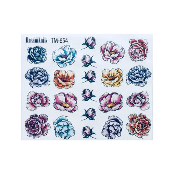 Слайдер дизайн для ногтей TM-654