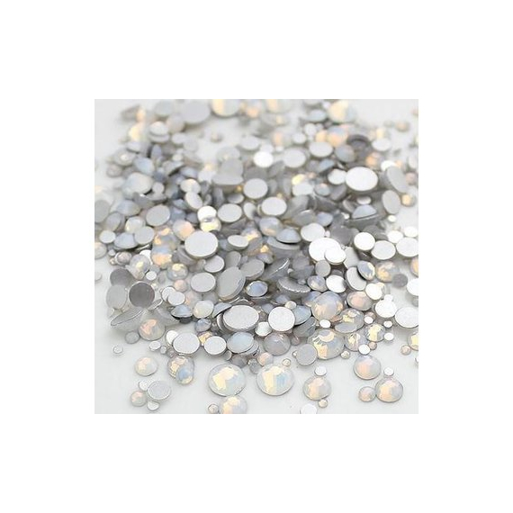 Rhinestones Opal white mix size 1000 pcs