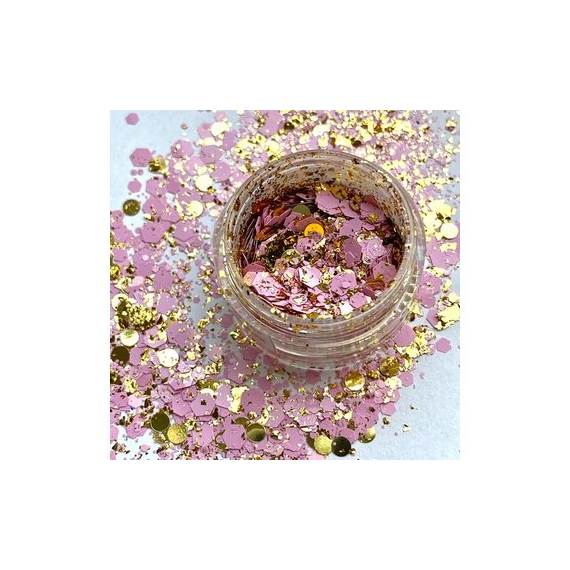 Микс паеток Бриллиант №038 розовый