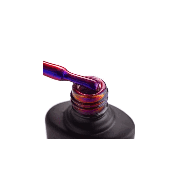 Гель-лак Komilfo 9D Cat №04 кошачий глаз, фиолетовый перламутр, 8 мл, изображение 2